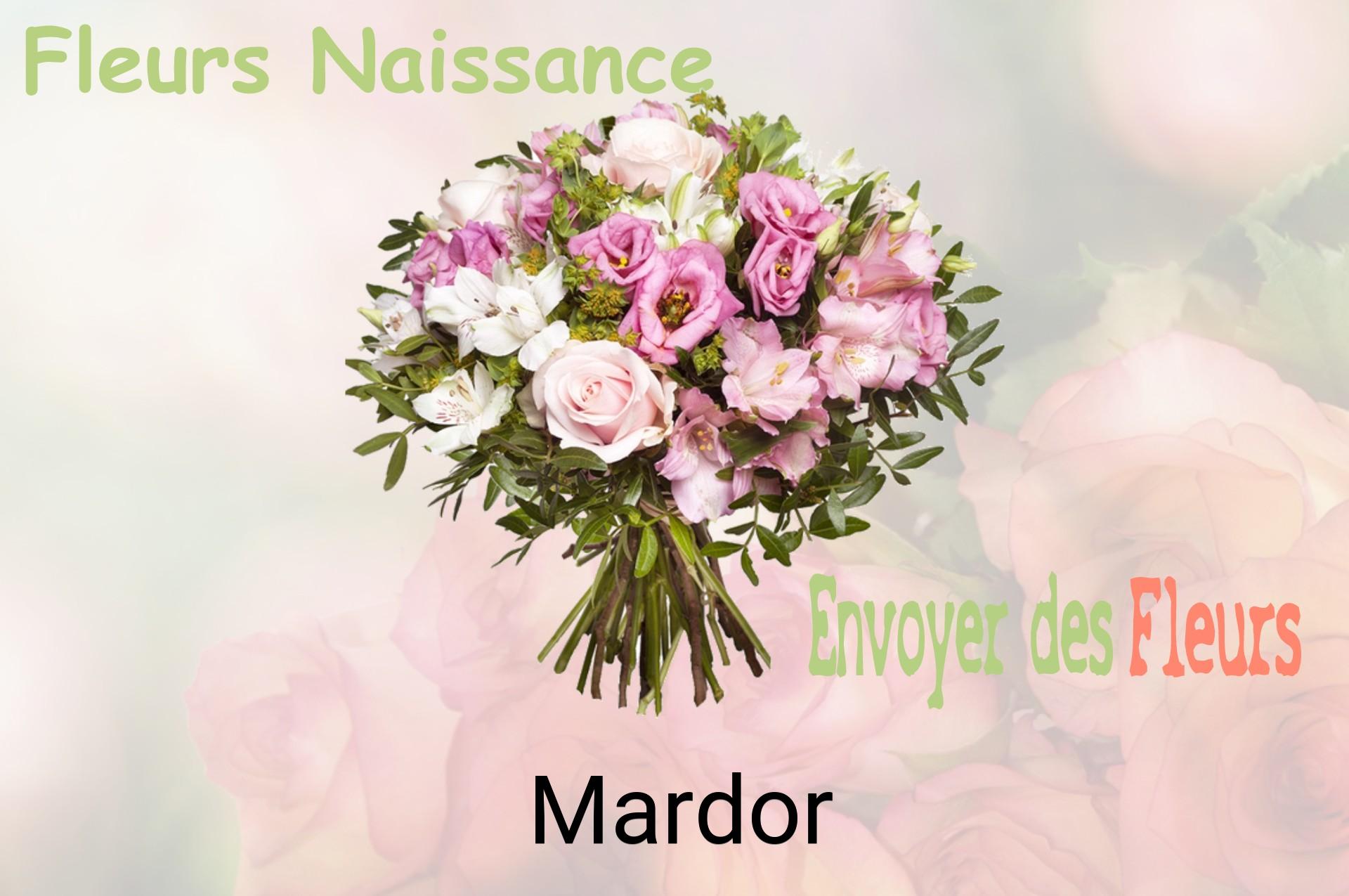 Bouquet de fleurs de naissance livré à Mardor